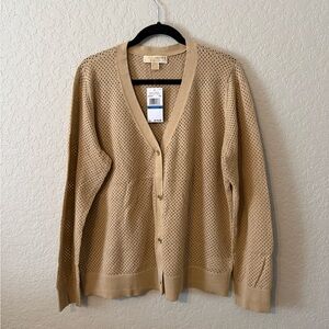 MICHAEL Michael Kors Beige Women's Cardigan Sweater